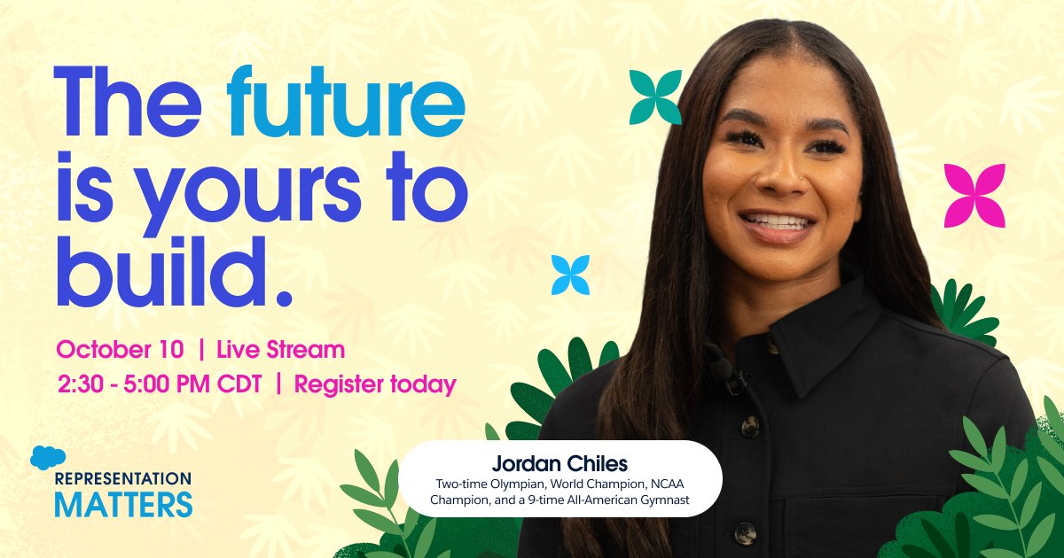We're excited to announce that Jordan Chiles, a two-time Olympian, World Champion, NCAA Champion, and nine-time All-American Gymnast, will be our keynote speaker at Representation Matters! 

RSVP for free today — this conversation will be a perfect 10. 📷