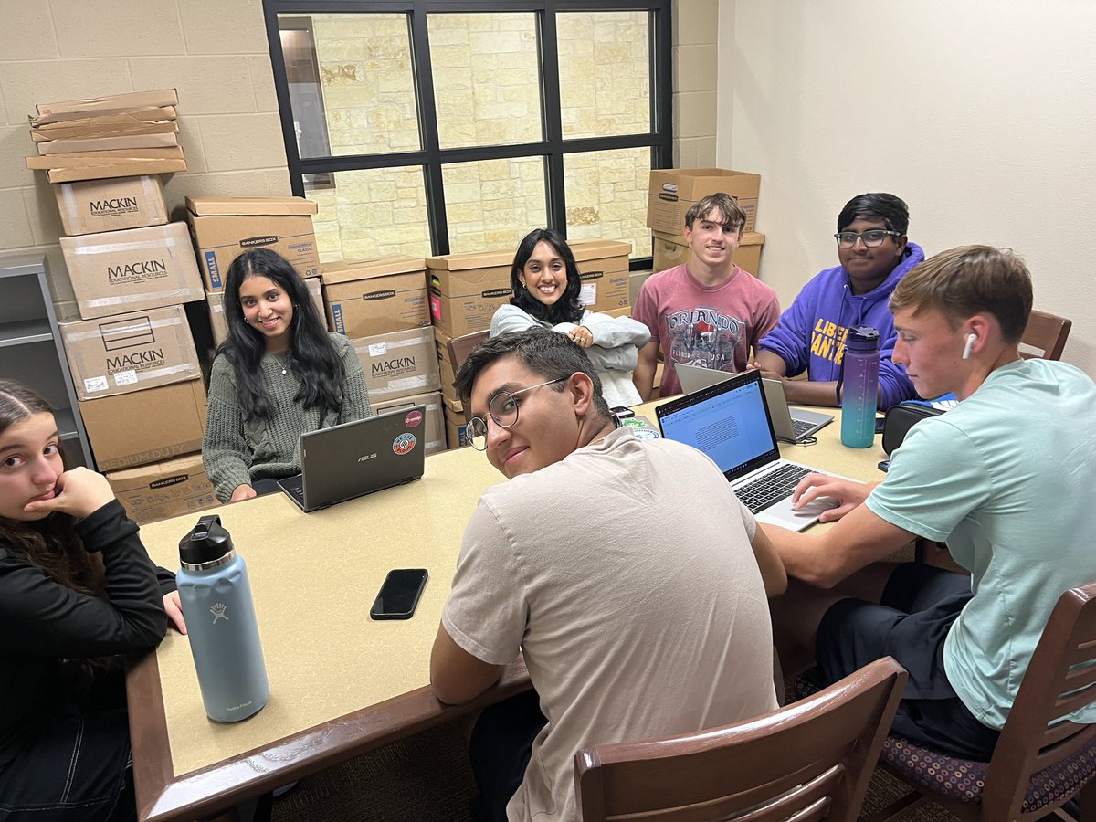 Library_LHHS's tweet photo. FlexTime Friday in the LHHS Library—student council meeting and some UIL Academic practice! https://t.co/vnSMqQOJr1