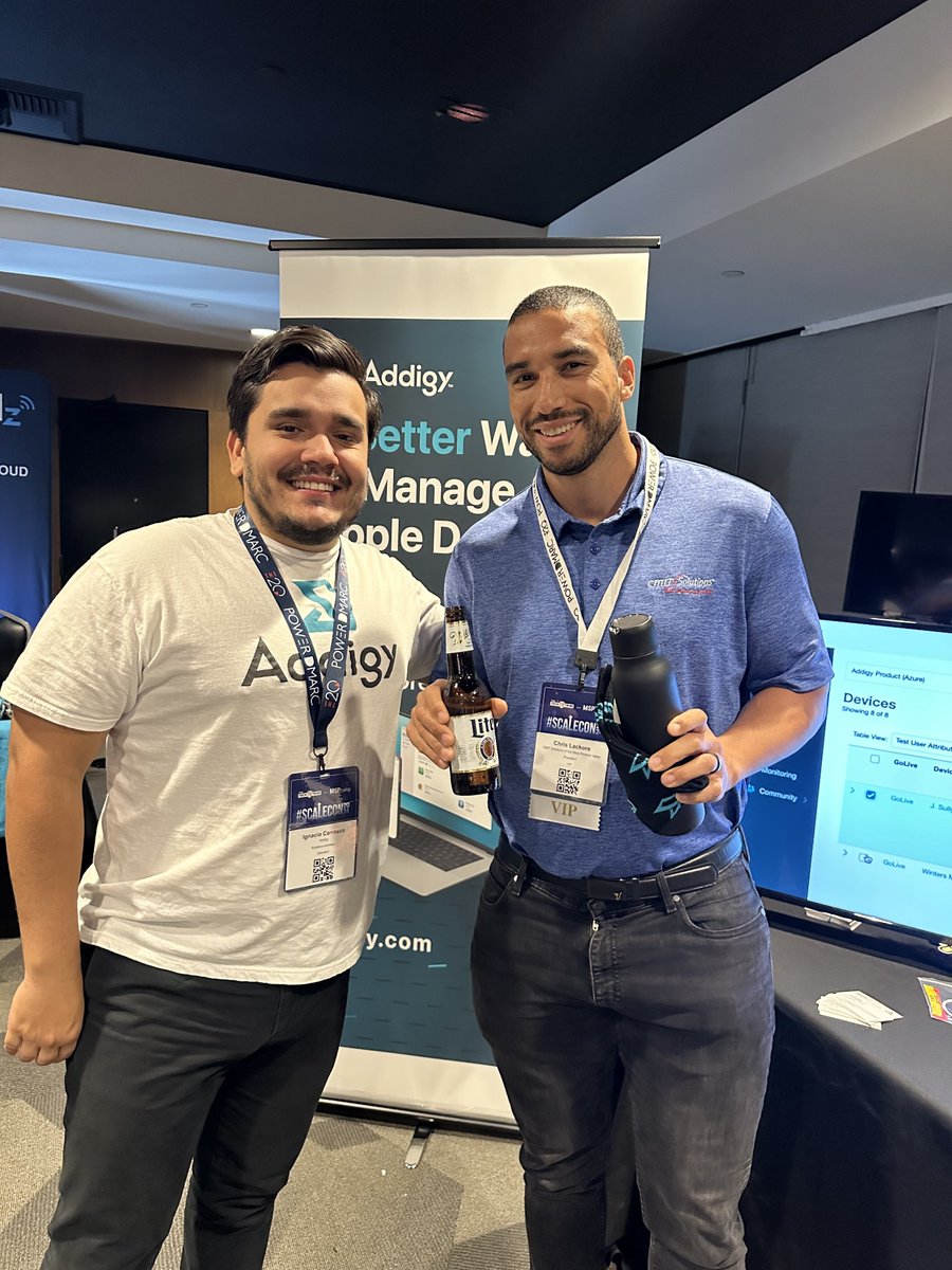 addigy's tweet image. We are wrapping up #ScaleCon2024 in Las Vegas, and we&apos;re pumped about the new practical tools and strategies we&apos;ve picked up! 🛠️ Looking forward to putting these ideas into action and growing together. Let&apos;s keep pushing forward!