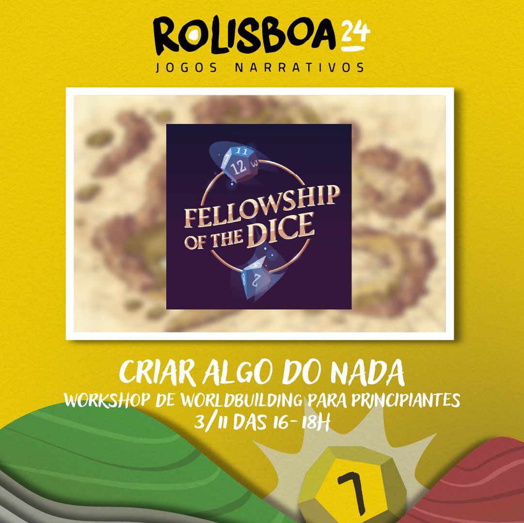 rolisboa's tweet photo. Caros aventureiros, preparem-se para criar inveja ao maior dos alquimistas! Podem inscrever-se neste workshop de worldbuilding pela @FellowshipDice através do link: https://t.co/cscOFqWAP6
#rolisboa #rlx #blx #fellowshipofthedice #workshop https://t.co/m4cJiOZLYf