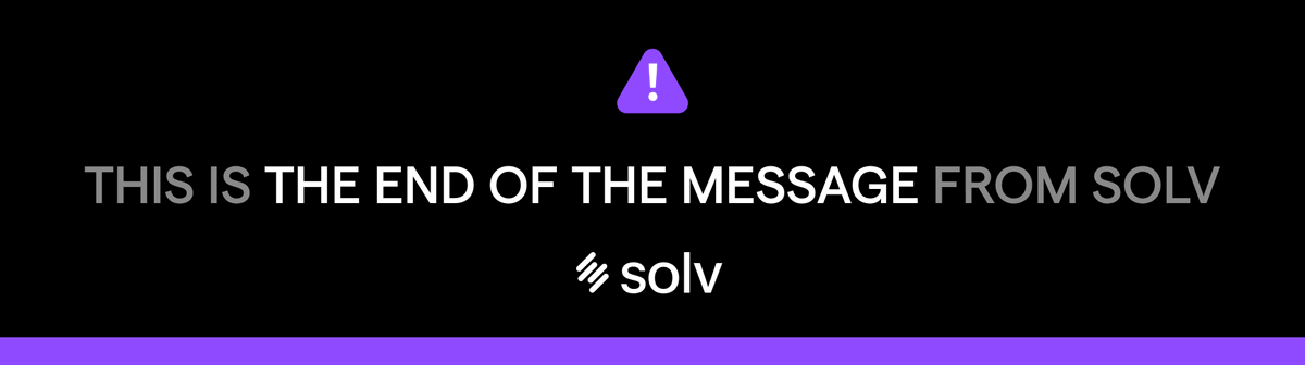 Solv_Protocols's tweet photo. Remember: the comments have been closed for your own security.