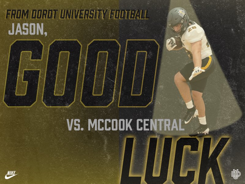 Thank you from Dordt football for wishing me good luck! ⁦<a href="/BMcCormick08/">Brandon McCormick</a>⁩