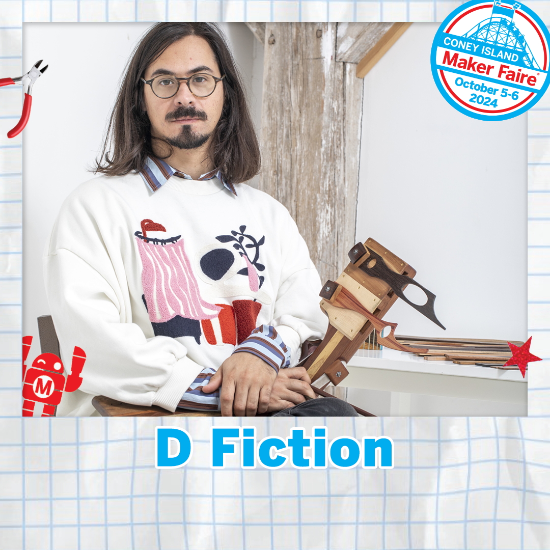 Find D Fiction at Maker Faire Coney Island 2024

Daniel Fishkin, the instrument designer, lives in queens. At the Maker Faire, he will present simple instruments that reside in the family called "Friction Lamellophones."

Tickets:
universe.com/events/maker-f…