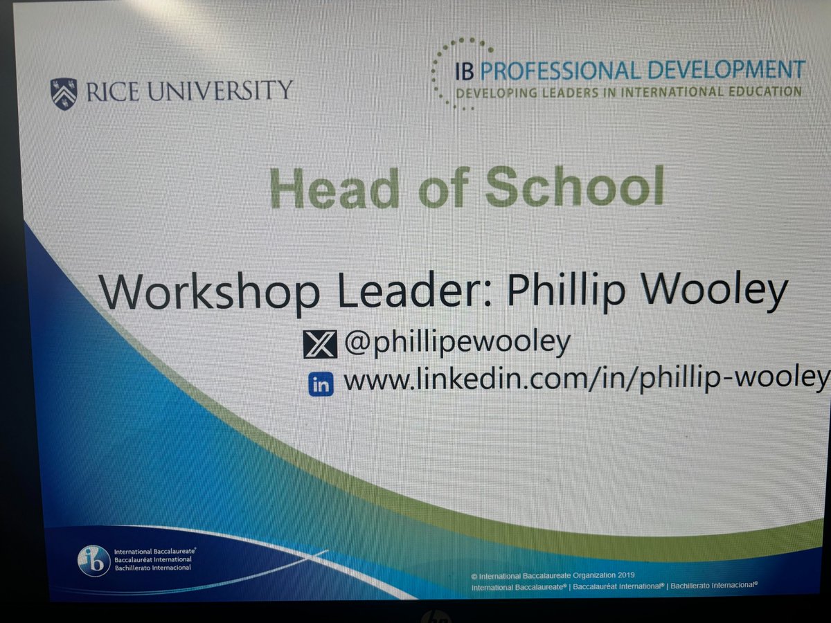 Phillip Wooley (@phillipewooley) on Twitter photo Head of School <a href="/IB_DP/">IB Diploma Programme</a> <a href="/iborganization/">International Baccalaureate</a> <a href="/iborganization/">International Baccalaureate</a> training with leaders from around the Americas. <a href="/RiceUniversity/">Rice University</a> <a href="/ContinueRice/">Rice Continuing Studies</a> #IBEducatorNetwork #IBEN Head of School <a href="/IB_DP/">IB Diploma Programme</a> <a href="/iborganization/">International Baccalaureate</a> <a href="/iborganization/">International Baccalaureate</a> training with leaders from around the Americas. <a href="/RiceUniversity/">Rice University</a> <a href="/ContinueRice/">Rice Continuing Studies</a> #IBEducatorNetwork #IBEN
