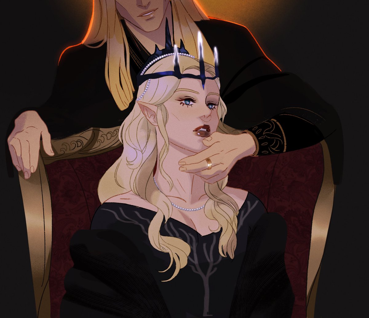 aidenofwolves's tweet image. “I would have placed a crown upon your head.” 🥀🖤

#Saurondriel #haladriel
