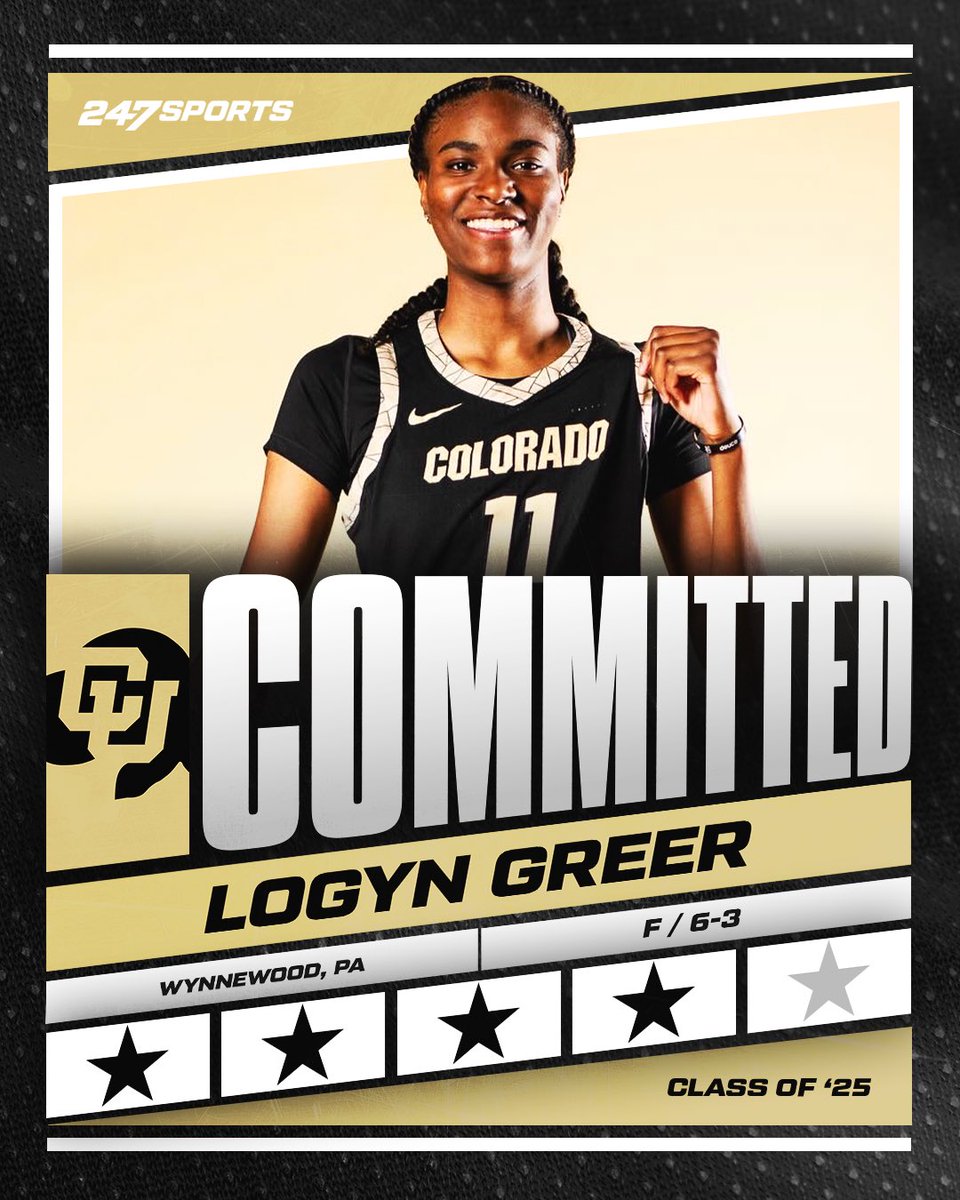 NEWS: Logyn Greer, a four-star prospect in the class of 2025 has committed to Colorado she tells <a href="/247Sports/">247Sports</a> 

Story: 247sports.com/college/basket…