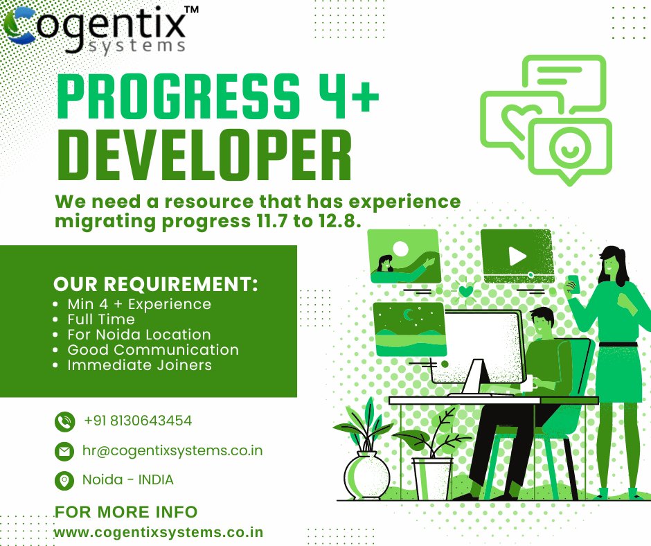 cogentixsystems's tweet image. #progress4gl 
#openedge 
#progress4gldeveloper 
#hiringnow 
#immediatejoiners