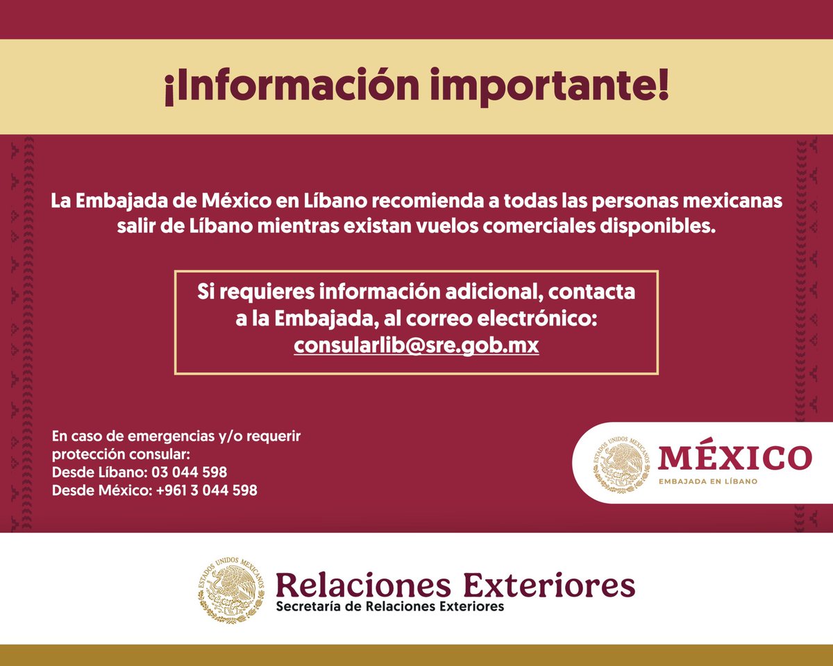 Relaciones Exteriores tweet media