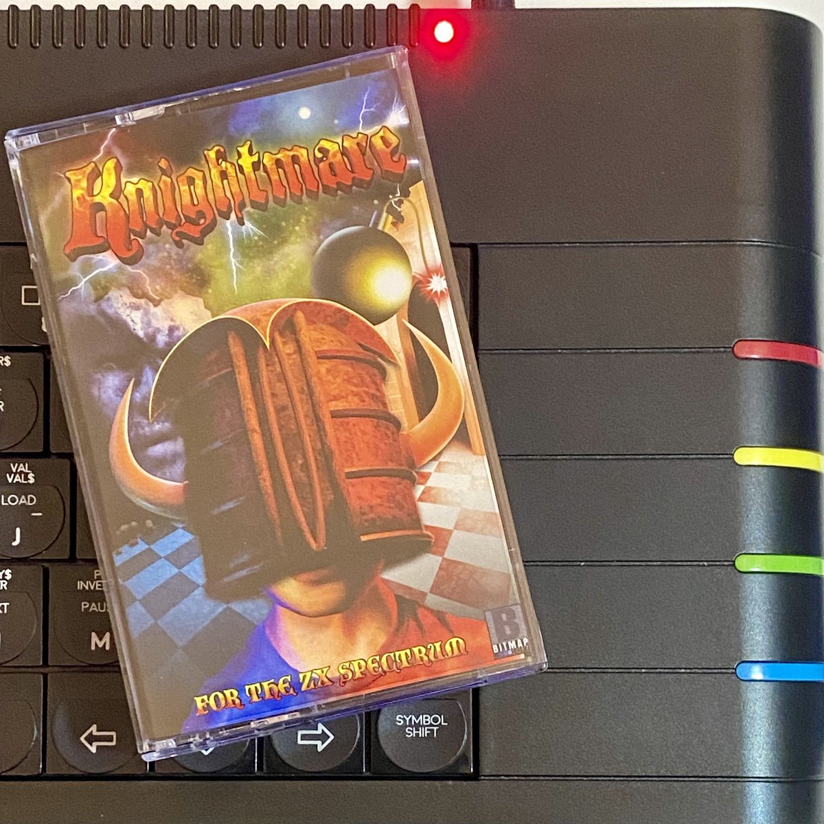 retroguybry's tweet photo. Tonight I’m playing Knightmare from BitmapSoft. This is a well executed game that’s definitely challenging and just look at that fantastic cover! #ZXSpectrum #BitmapSoft https://t.co/JPfPEoIyX9