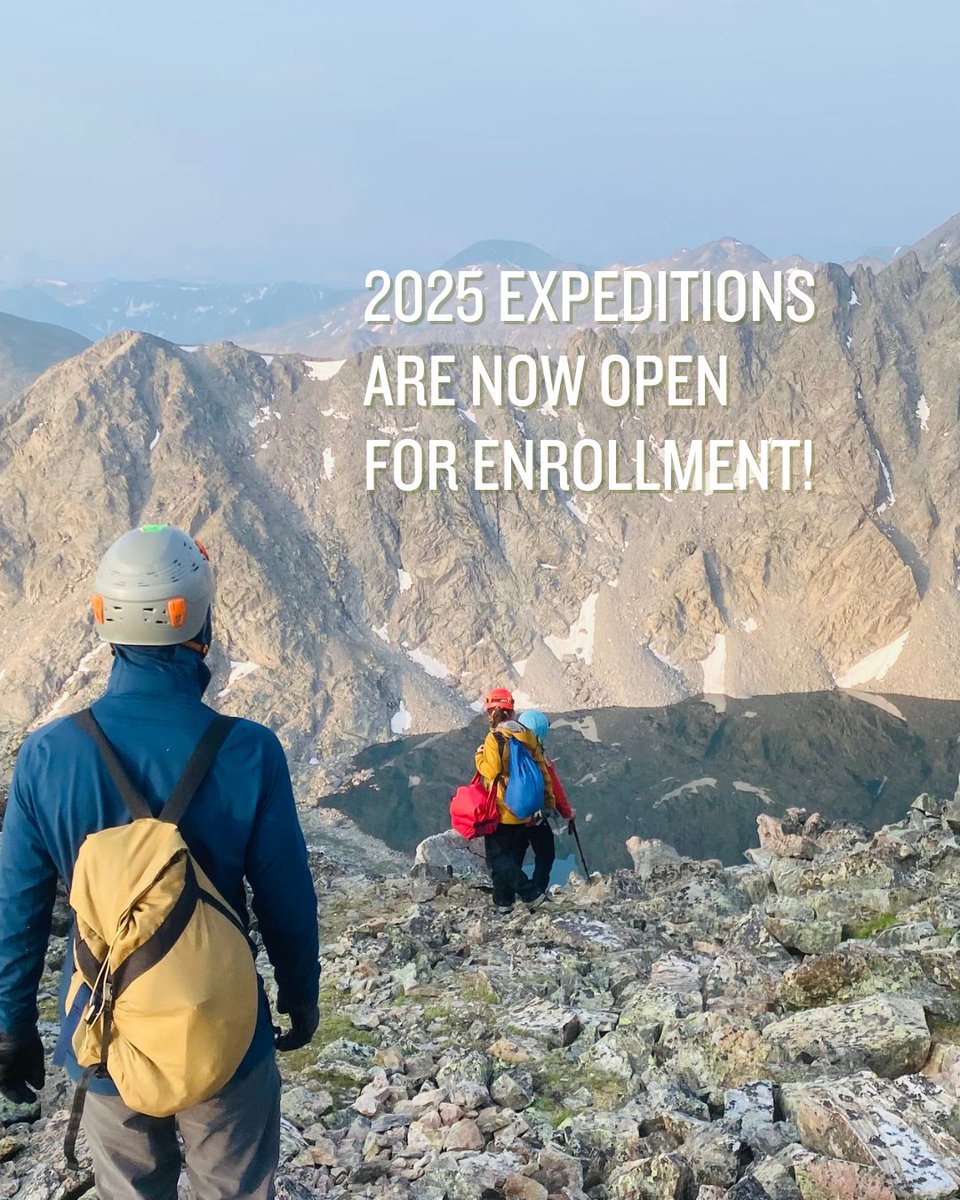 OutwardBoundUSA's tweet photo. Did you know our 2025 courses are here? This year, we’re all about more adventure, laughter, and unforgettable moments. Browse upcoming expeditions today!

Link to browse upcoming courses: https://t.co/WGL7WeL9DJ

📸 : First image, Colorado Outward Bound School, Dillon Estrada https://t.co/CAGSJKoSfH