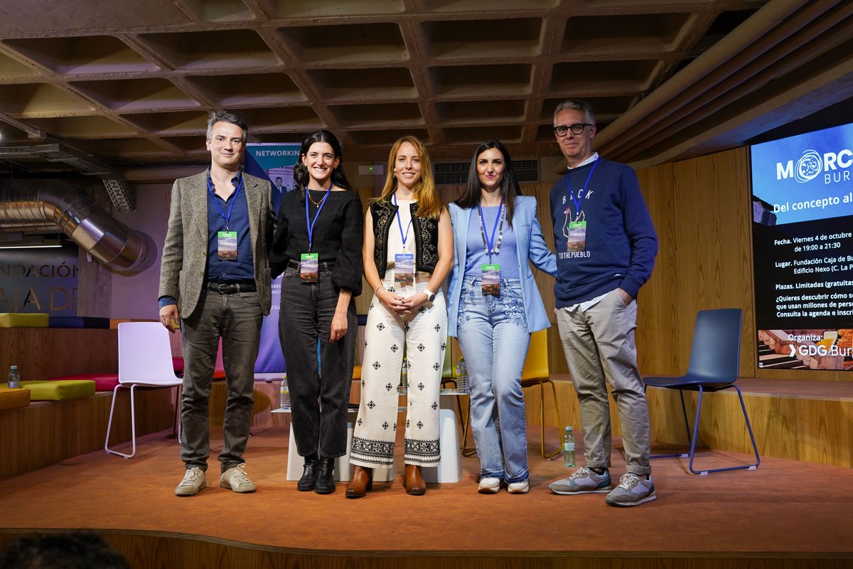 MorcillaConf's tweet photo. 🚀 ¡Vaya primera jornada de la #MorcillaConf! 

Ponentes de lujo en nuestra mesa redonda, un ambiente inigualable en el edificio Nexo de @Fundcajaburgos y una sesión de networking que se ha hecho corta. 

¡Nos vemos mañana desde las 9:00h en la @ui1Universidad! https://t.co/PYShc8ru8e