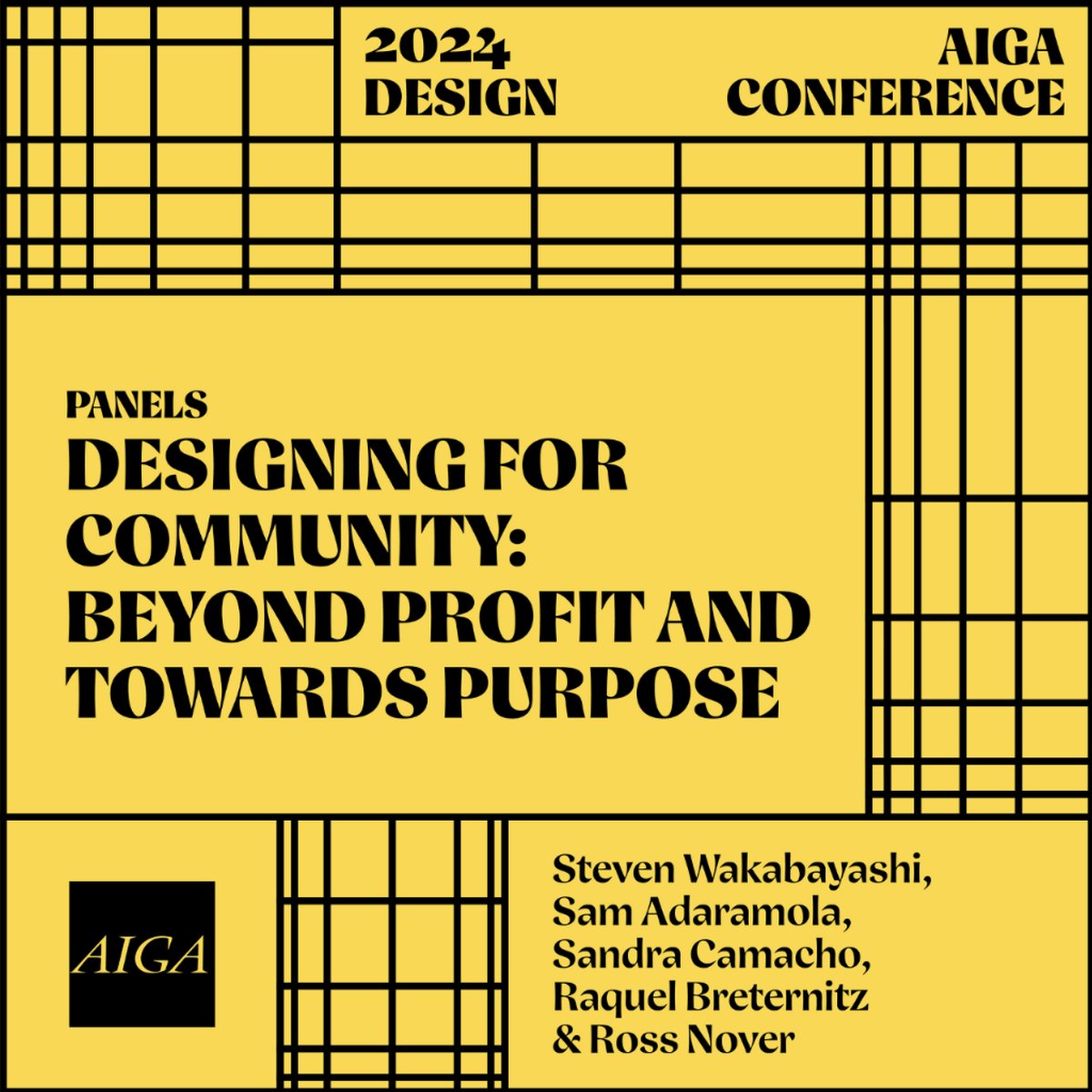 Hosting a panel next week with <a href="/AIGAdesign/">AIGA</a> @sandrabydesign <a href="/Rosscott/">Ross</a> <a href="/raqbretz/">raquel ❦</a> &amp; Sam <a href="/fufuandgrits/">Fufu and Grits</a> for #AIGADesignConf on community-centered design &amp; navigating profits + purpose.