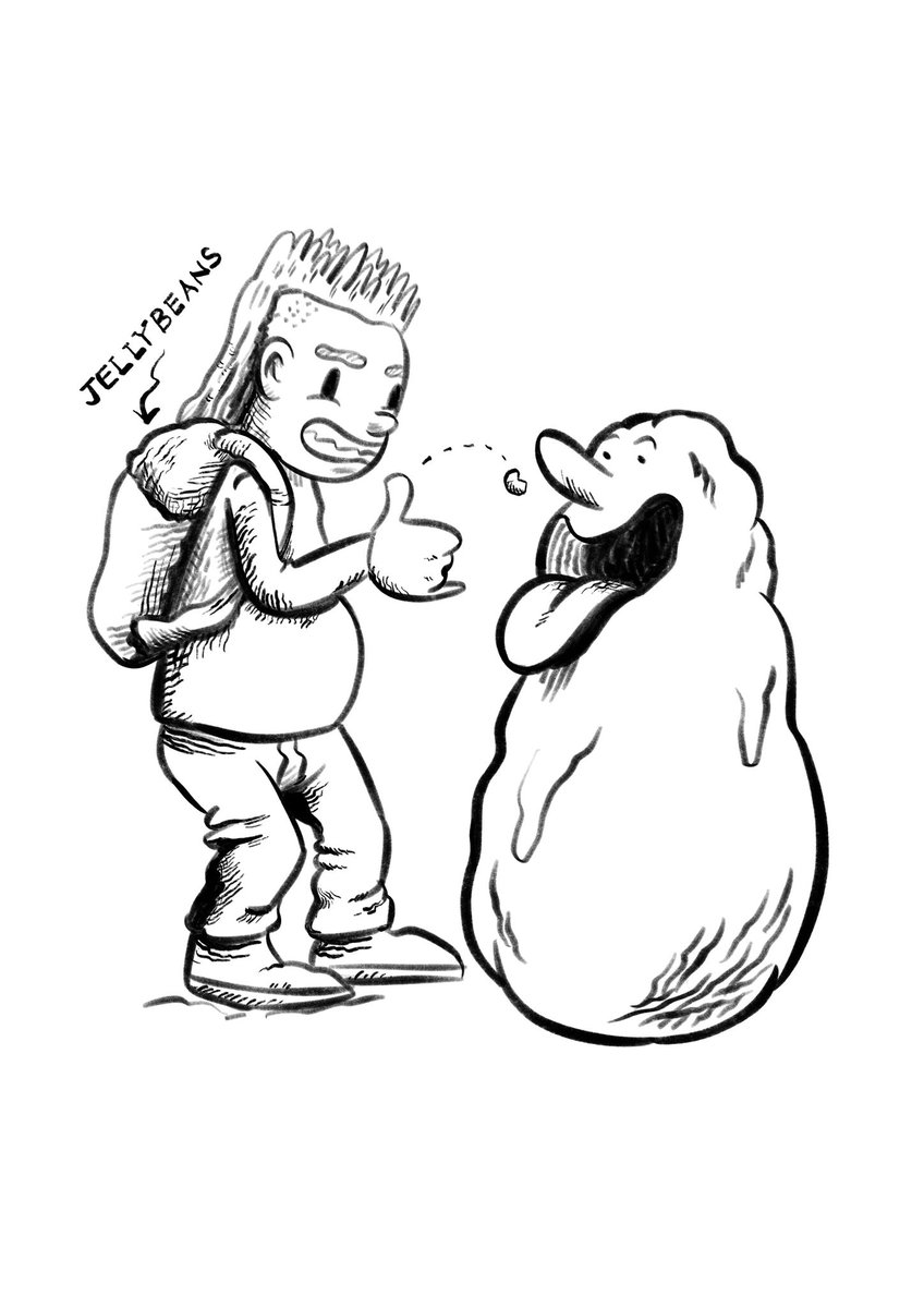 Late #inktober2024 #Inktober post by dirtyblackghost ... anyone recognize it? Day 1 prompt 'Backpack'