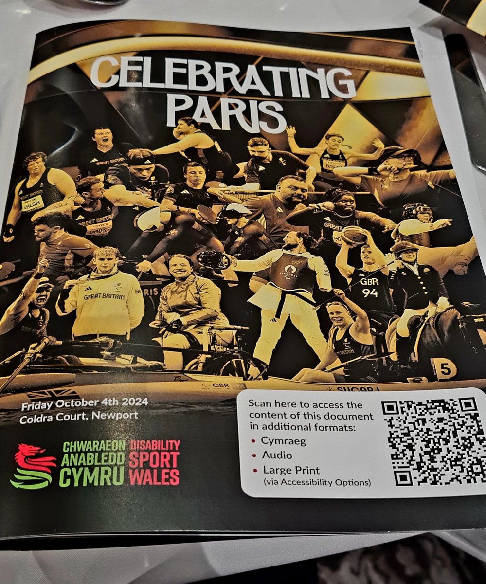 Fantastic night #CelebratingParis paralympian homecoming dinner #WinnersAreGrinners #TeamWales Paris 2024