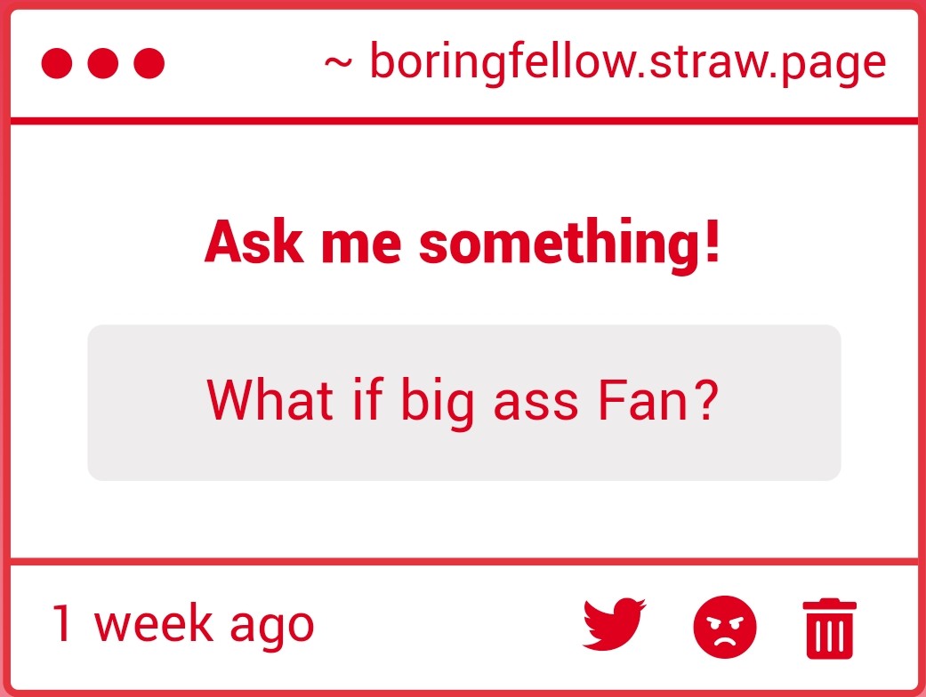 fann with a beeg fanne