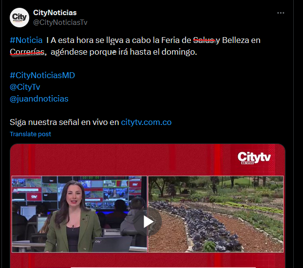 khoyot3's tweet photo. @CityNoticiasTv @Citytv @juandnoticias Feria de Salud y Belleza en Corferias https://t.co/u6RRLFKIvK