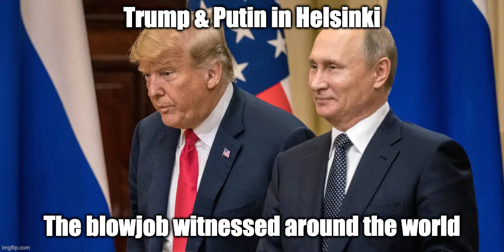 13WJM's tweet photo. @kangaroos991 Putin had just given Trump a private screening of the #peetapes. https://t.co/BHCZPOqPha