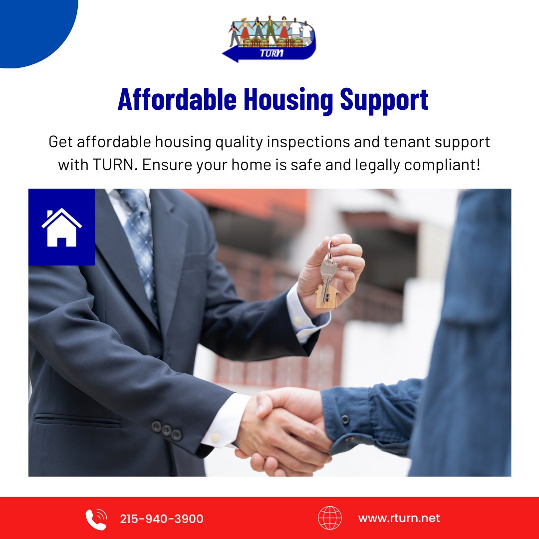 Get affordable housing inspections and tenant support with TURN! 🏡 Ensure your home is safe and legally compliant. Learn more at rturn.net.

#AffordableHousingSupport #HousingInspections #TenantSupport #LegalCompliance #SafeHousing #PropertySafety #TURNHousing