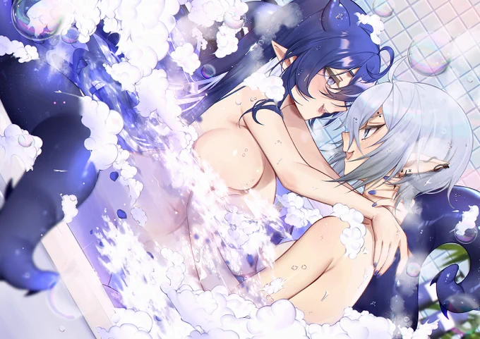 It's bath time with my girlfriend/boyfriend ~Thank you for the com' ~ 