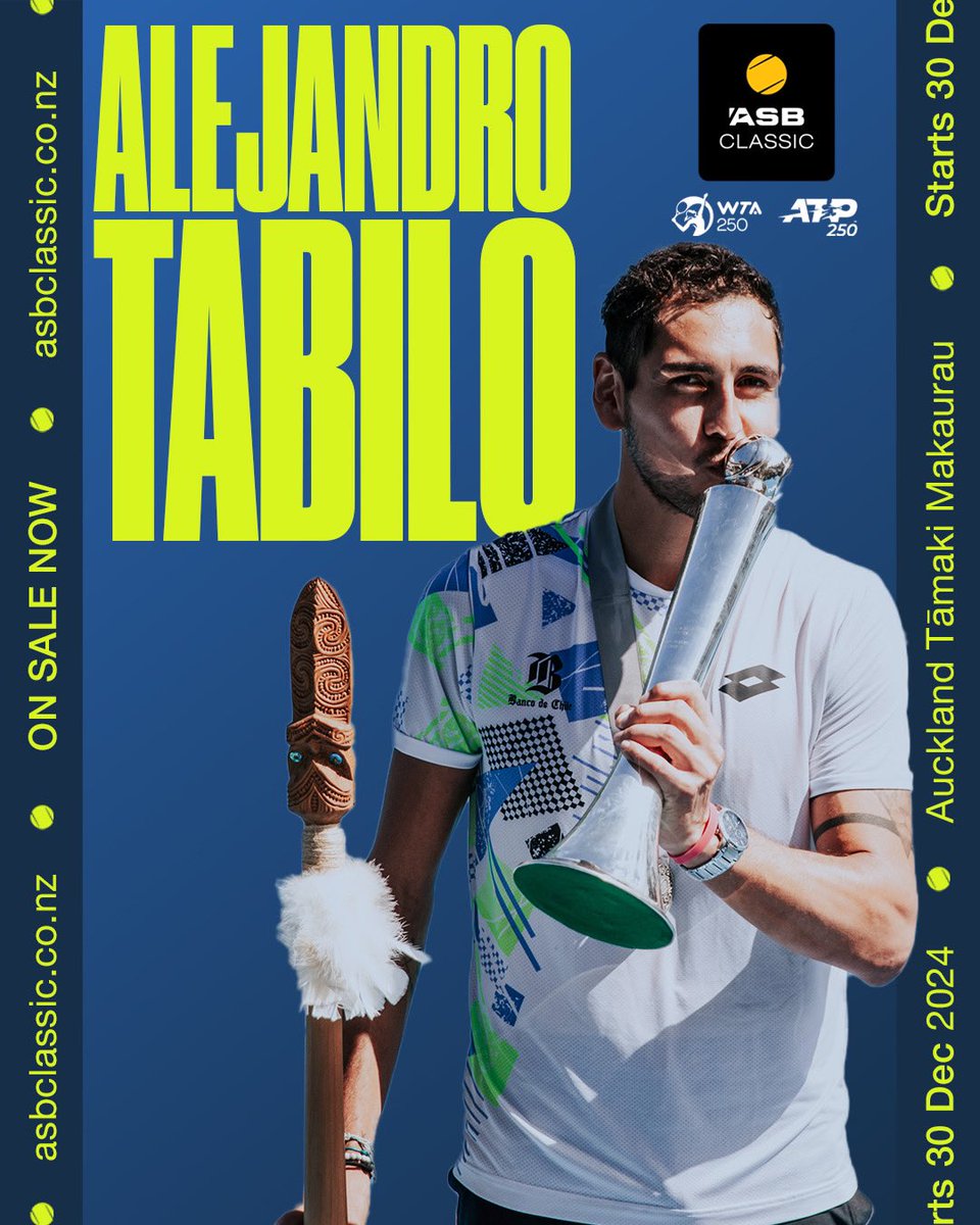 Return of the defending champ 🏆😤

And after Tabilo’s huge rise in the rankings to top 20 this year, we can’t wait to welcome him back to Centre Court for more! 🏁

#ASBClassic25