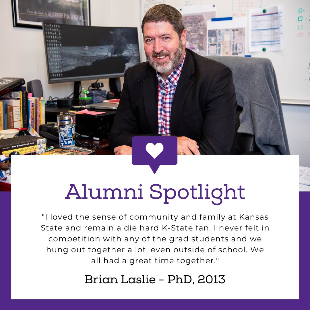 We just started an Alumni Spotlight page on our website. Thank you @BrianLaslie for being the first volunteer! If you got a History Degree at K-State and would like to be featured, please reach out! k-state.edu/history/alumni/