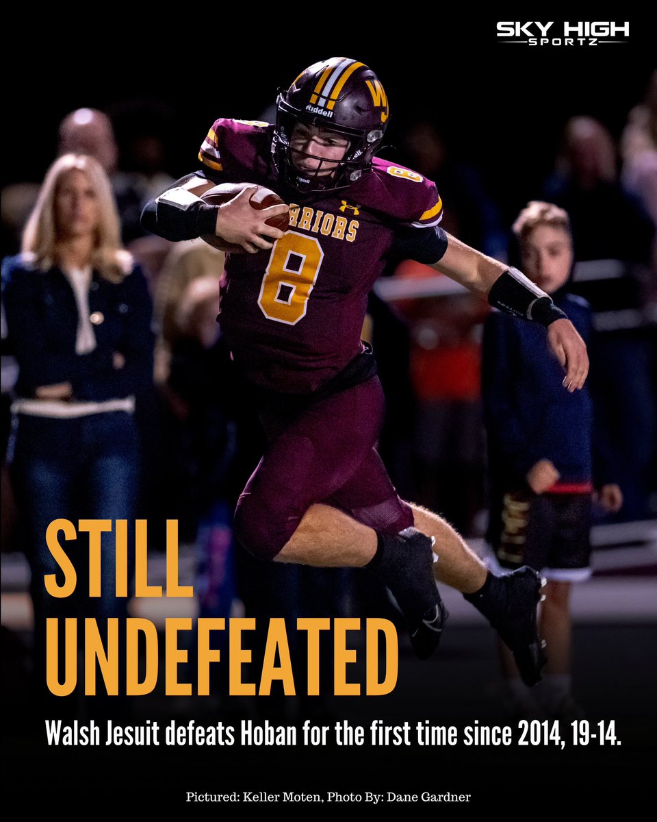 7-0 for <a href="/WalshJesuitFB/">Walsh Jesuit Football</a> <a href="/KellerMoten2025/">Keller Moten</a> 📸 <a href="/DGardner_Photo/">Dane Gardner</a>
