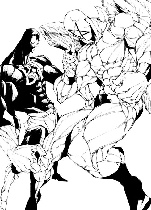 朝の筋肉練習
四次元殺法コンビ! 