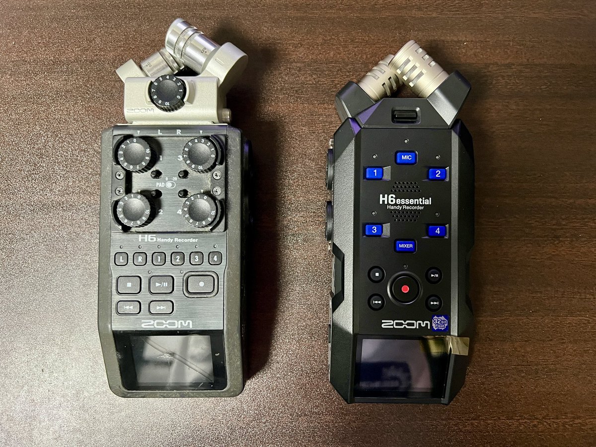 【New Gear Day】
10年使ったZOOM H6お世話になりました。
留学していた時から昨日の仕事までずっと使ってきましたが流石にもうぼろぼろで厳しいのでZOOM H6 Essential にアップデート！
これからはこっちにお世話になります🙏🏻