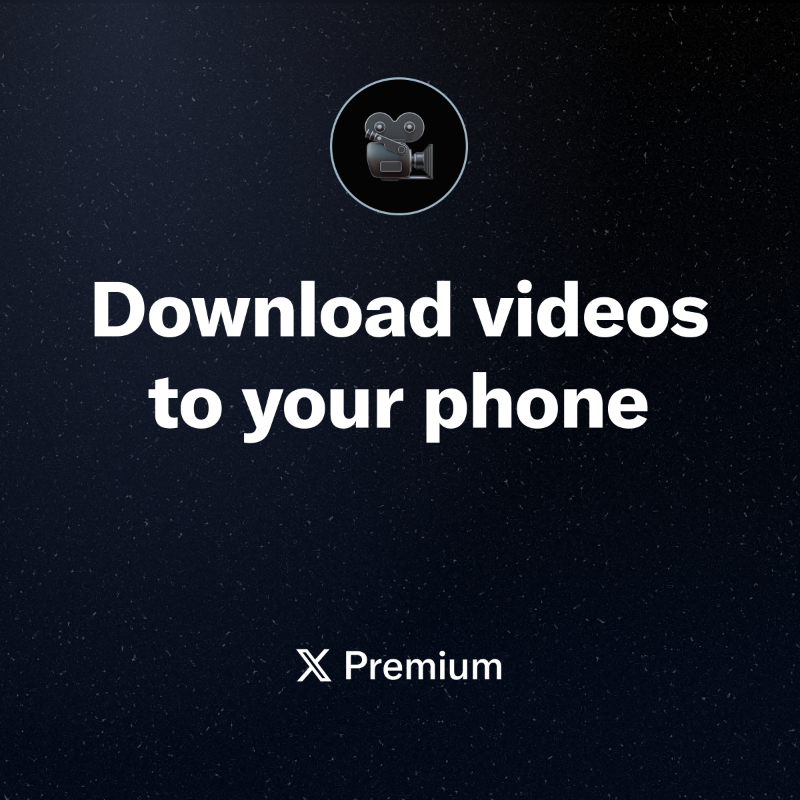 premium's tweet photo. Download videos directly to your phone for easy access.

Exclusive to X Premium.