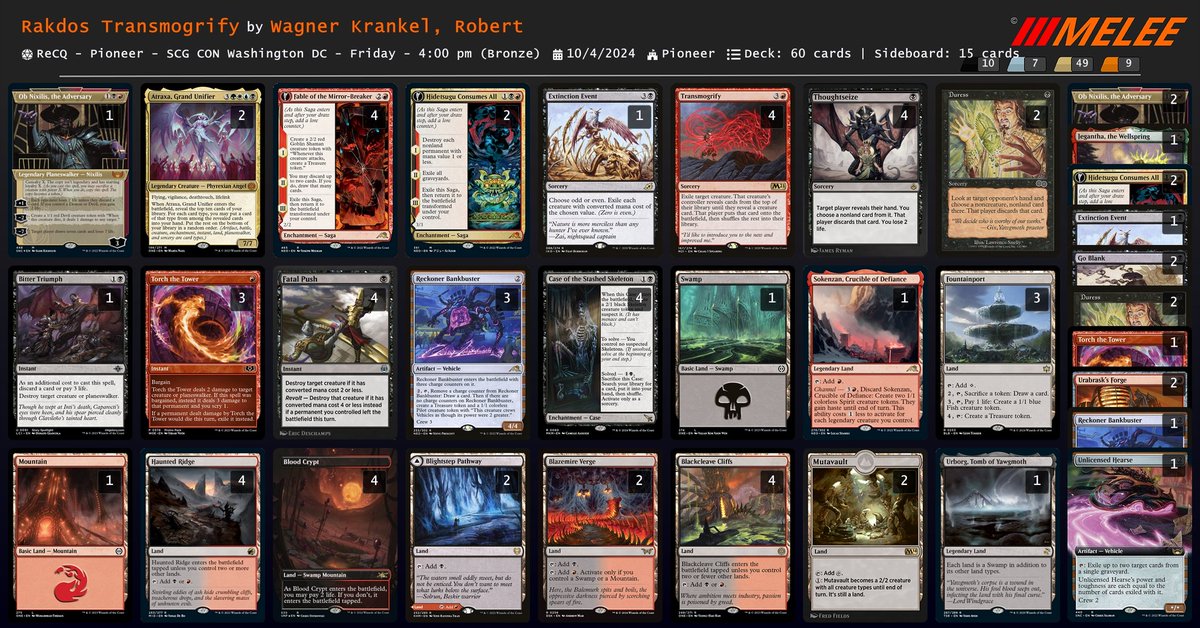 5-0d the recq at #SCGDC to get the second qual for next season.  pretty stock transmog, nothing super interesting but deck was great. Hope the run goods continue tomorrow.