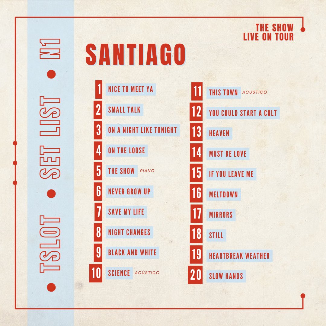 NiallHoran__Mty's tweet image. Por primera vez Niall ha cantado las 10 canciones del álbum 'The Show' en un solo setlist y fue en Chile. 🇨🇱❤️

#TheShowLiveOnTour