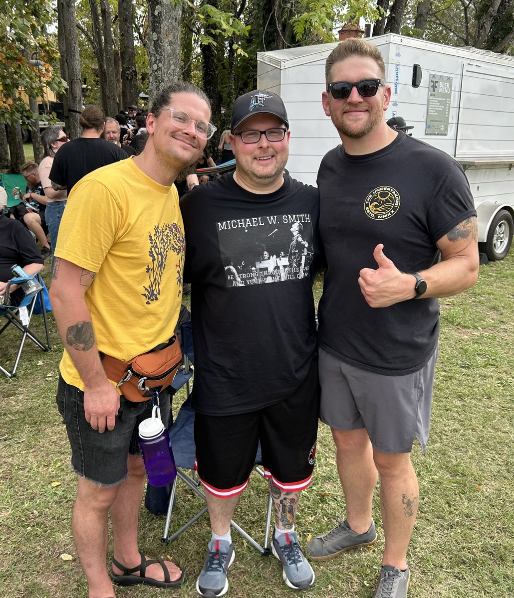 <a href="/musicphanatic/">John Amos</a> I got to hang out for a bit with my friends from the <a href="/BlackSheepPod/">The BlackSheep Podcast: Presented by HM Magazine</a>, <a href="/masonmennenga/">Mason Mennenga</a> &amp; <a href="/theemontywaite/">Cullen Mack</a>