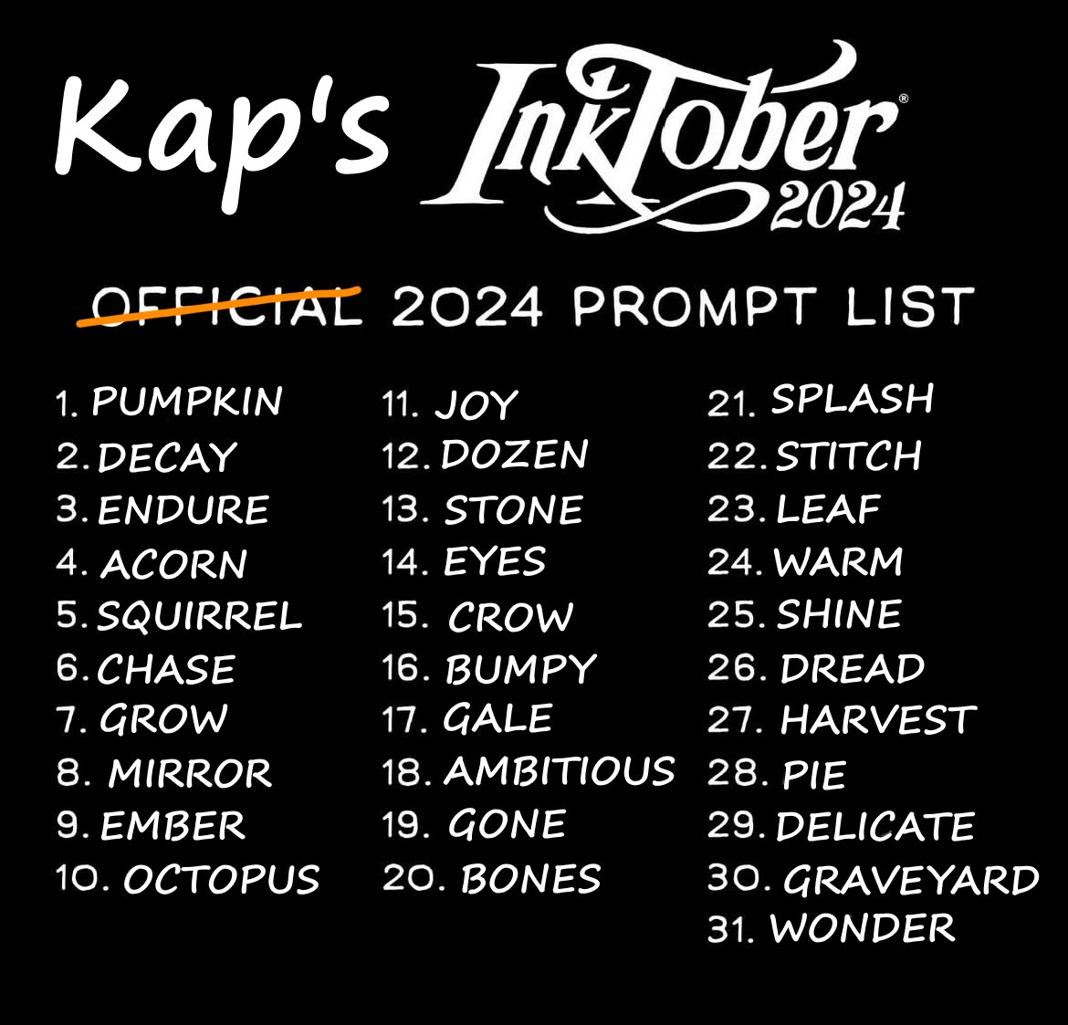 Ben doing a thing based on the attached prompt list, I'm super super happy so far. Pumpkin sold already >:)