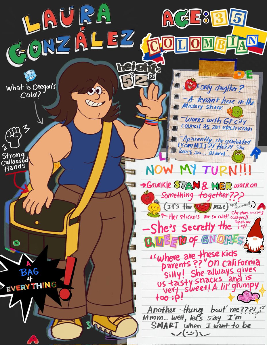 Meta_Industria's tweet photo. Hi! Have my Gravity FallsSelf insert, Laura. She's kinda fun ;^D
.
.
.
#GravityFalls #GravityFallsOc #gravityfallsselfinsert #gravityfallsart #selfinsert #selfinserttwt #gravityfallssona #yumeshiptwt #yumesona (more art of outfits & a lil interaction with the twins down‼️+) https://t.co/fQreJHNmQy