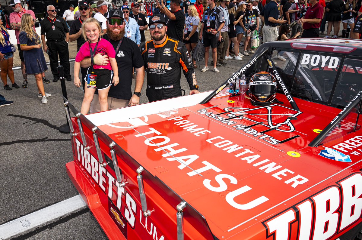 Freedom Racing Enterprises (@freedomracing76) on Twitter photo How about a Top 10 at <a href="/TALLADEGA/">Talladega Superspeedway</a> !!!
The <a href="/TibbettsLumber/">Tibbetts Lumber</a> #76 Chevy Silverado looked amazing on the high banks of Talladega! So proud of our team and grateful for all the support from everyone involved! How about a Top 10 at <a href="/TALLADEGA/">Talladega Superspeedway</a> !!!
The <a href="/TibbettsLumber/">Tibbetts Lumber</a> #76 Chevy Silverado looked amazing on the high banks of Talladega! So proud of our team and grateful for all the support from everyone involved!
