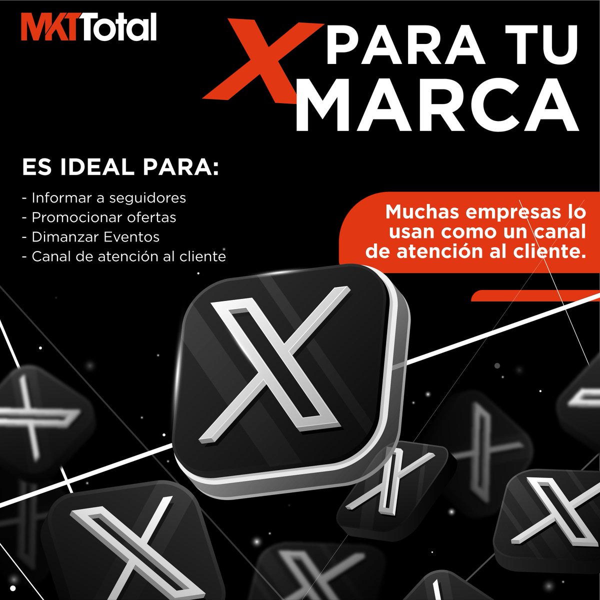 mercatotal's tweet photo. ¿Por qué Twitter (X) es clave para tu estrategia? 🐦

Twitter, ahora conocida como X, es una plataforma poderosa para conectar de manera rápida y directa con tu audiencia. Algunas de sus características clave:

¿Ya estás aprovechando todo lo que X tiene para ofrecer? https://t.co/dGzAZcnkBS