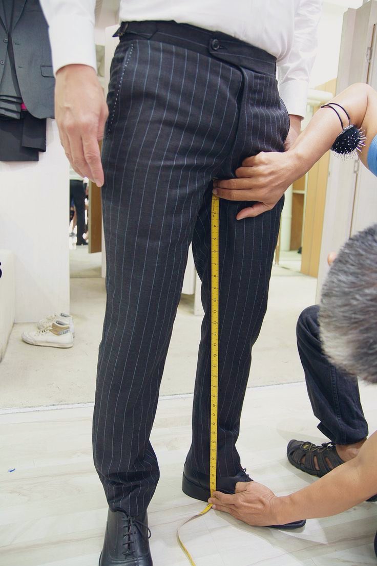 スーツテーラーになって、いっぱい股下測りたい。