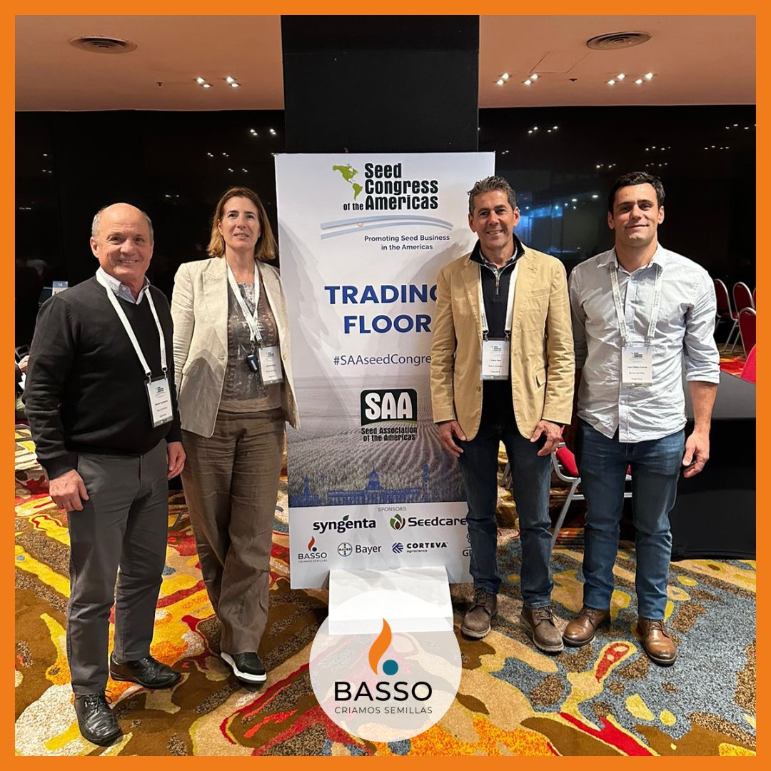 semillasbasso's tweet photo. Participamos del Congreso de Semillas de las Américas organizado por @SAA__seed, que tuvo lugar esta semana en CABA, donde asistieron empresas y reconocidos profesionales del ámbito de las semillas de toda la región y el mundo 🌏 

¡Orgullosos de ser parte!🫘

#SAAseedCongress https://t.co/dbRf3MsvFT