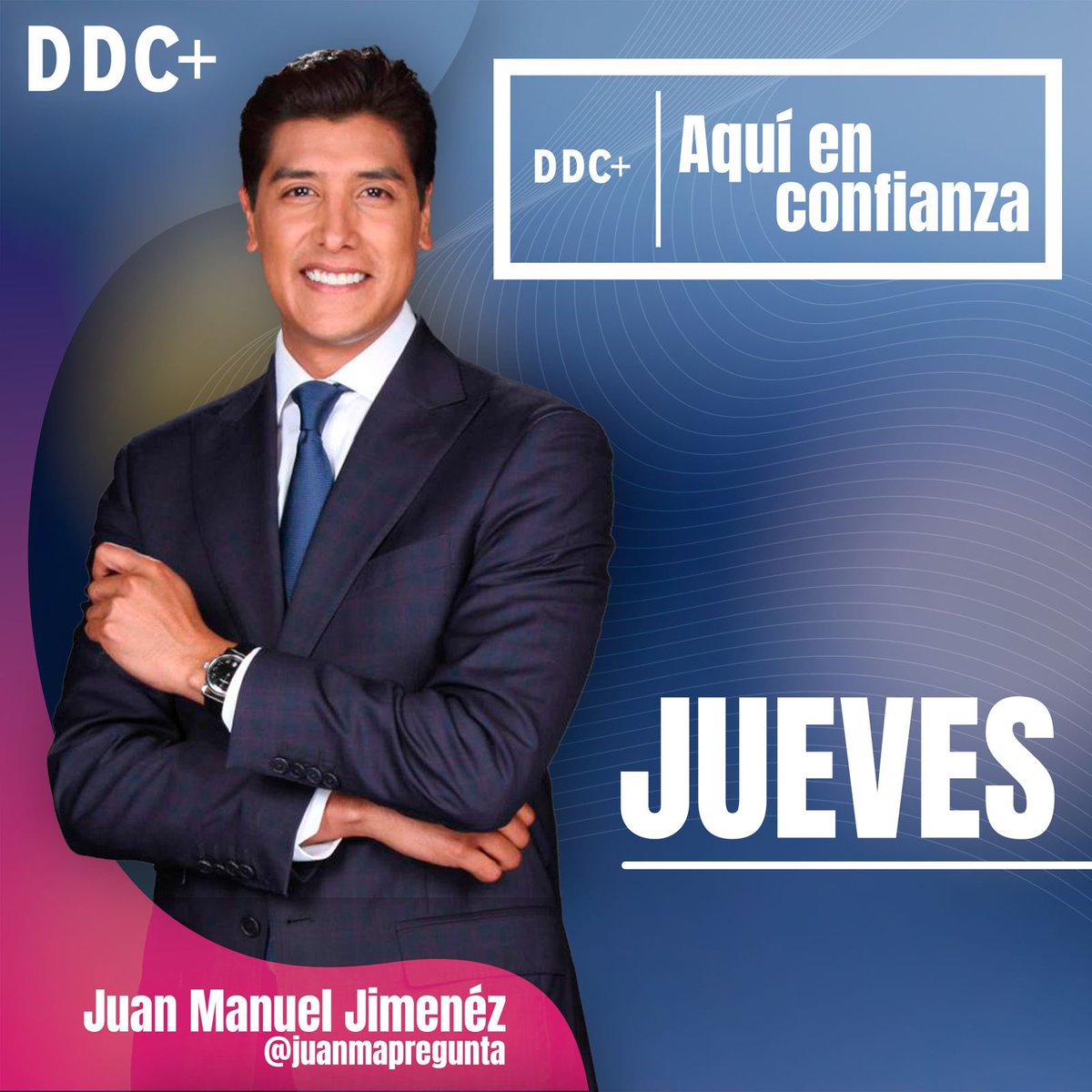 DDConfianza's tweet image. Habemus nueva temporada de #AquíenConfianza con @juanmapregunta! 🎉
Los esperamos todos los jueves, en vivo por nuestro canal de Facebook y Youtube a las 10:00 am. ▶️📽