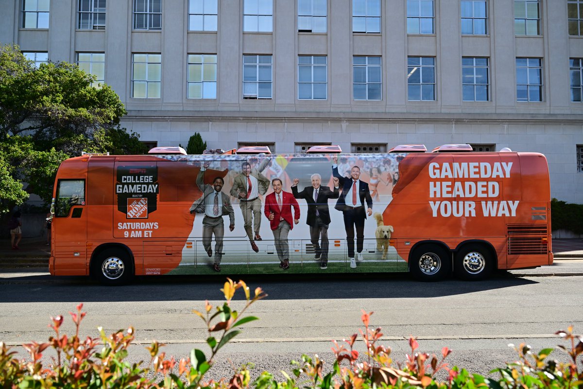ACCFootball's tweet photo. see ya tomorrow, @CollegeGameDay 👋 https://t.co/mqILqMlGPr