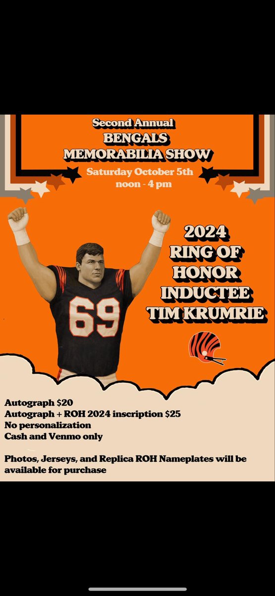 Hollis Strunk (@byhollisii) on Twitter photo Come hang out tomorrow 12-4. At the <a href="/FowlingCincy/">Fowling Warehouse Cincinnati</a> and Shop many Bengals options. <a href="/CINCYBOBS/">CINCYBOBS</a> <a href="/CincyHat/">The Cincy Hat by Ted Karras</a> and Bengals Legend <a href="/timkrumrie/">Tim Krumrie</a> and other vendors Come hang out tomorrow 12-4. At the <a href="/FowlingCincy/">Fowling Warehouse Cincinnati</a> and Shop many Bengals options. <a href="/CINCYBOBS/">CINCYBOBS</a> <a href="/CincyHat/">The Cincy Hat by Ted Karras</a> and Bengals Legend <a href="/timkrumrie/">Tim Krumrie</a> and other vendors