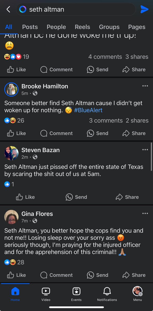 trendingstory21's tweet photo. "SETH ALTMAN IS THE MOST HATED MAN IN TEXAS TODAY"
"GOOD MORNING TO EVERYONE EXCEPT SETH ALTMAN"
"I HOPE YOU GET CAUGHT AND THEY PLAY ALARMS EVERY MORNING IN YOUR JAIL CELL FOR AT LEAST A MONTH AT 4AM"
#BlueAlert #SethAltman #Texas #Police https://t.co/Y5bRQGHGd6