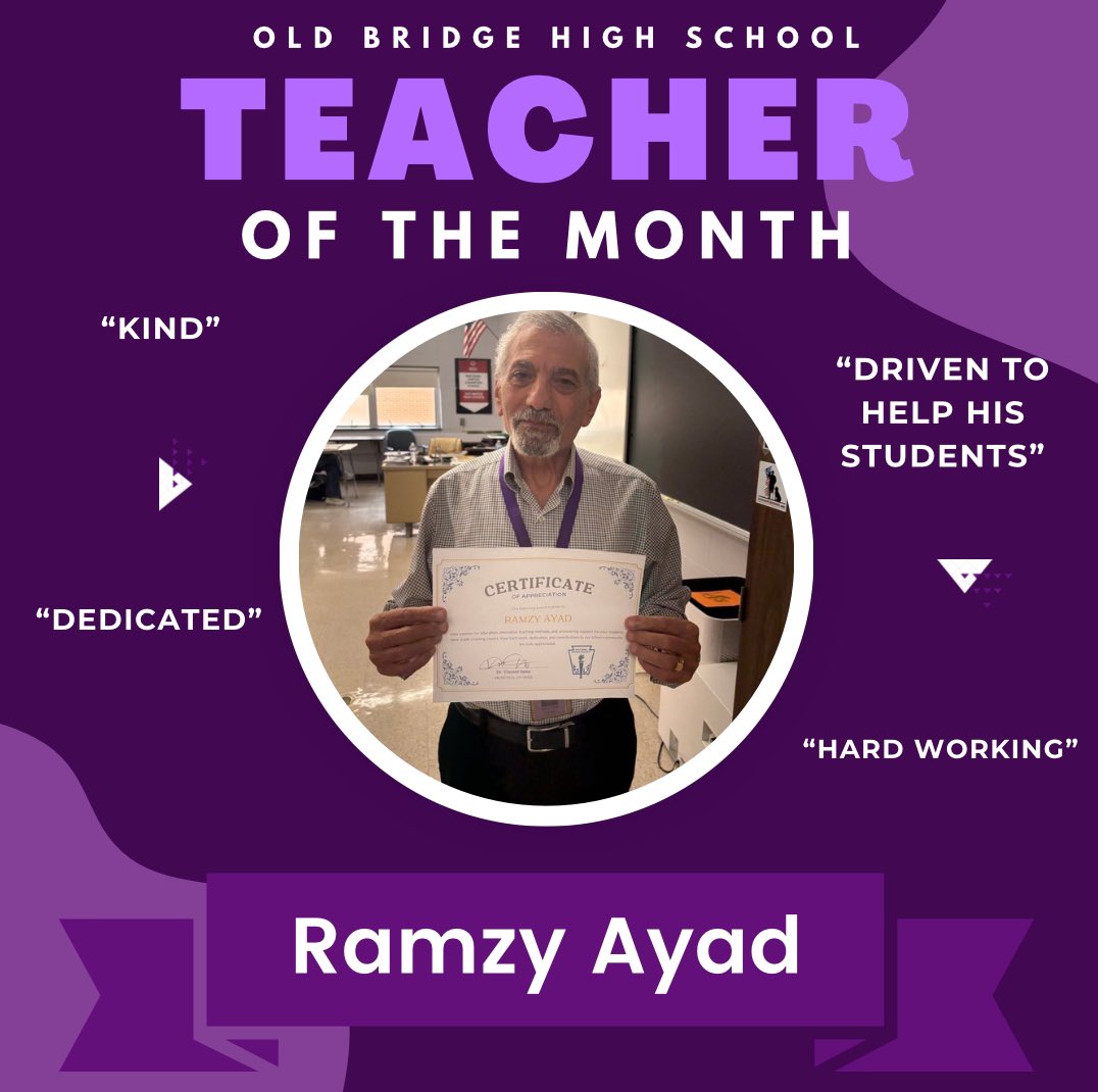 Congratulations to our October Seniors and Teacher of the Month! 🎉