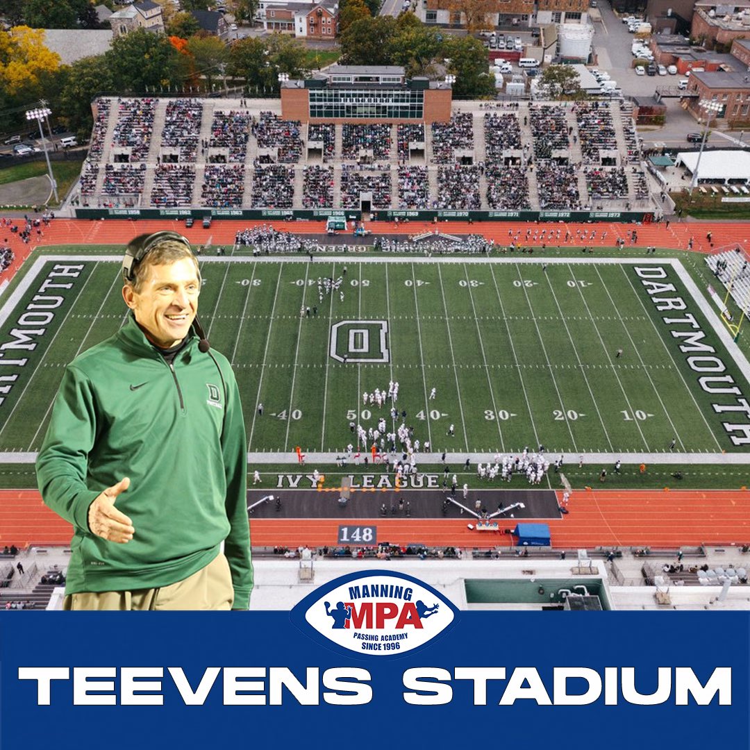 Dartmouth will rededicate its historic stadium as Buddy Teevens Stadium at Memorial Field in a ceremony today, October 4, with more tributes to honor Buddy and the Teevens family on during the Dartmouth football game on Saturday. 💚