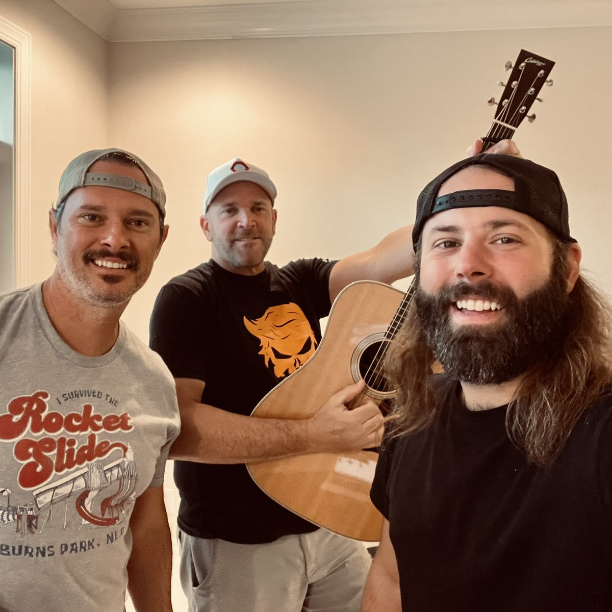 Great time writing a new song with <a href="/CJSolar/">CJ Solar</a> and <a href="/kevinpostmusic/">Kevin Post</a> #countrymusic