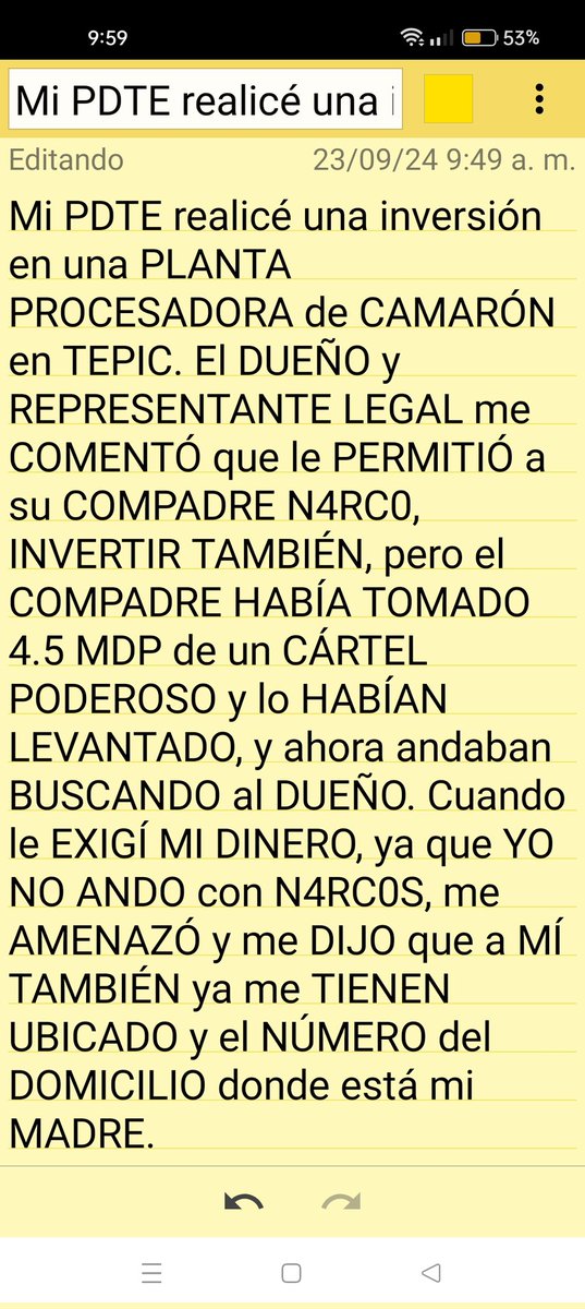 NEUROSURGEONNN's tweet photo. Mi PDTA @Claudiashein Una PERSONA de TEPIC me DEBE DINER0 y al EXIGIRSEL0, me AM3NAZร con un CรRT3L PODEROS0 de AHร. Solicito APOYO de la @FGRMexico de @OHarfuch y @rosaicela_ YA estรก ENTERADA la @FiscaliaJal dรณnde hay una C.I.
Ccp @FiscaliaNayarit #GolpeDeEstado #LeniaBatres https://t.co/BNF6Fa2T2R
