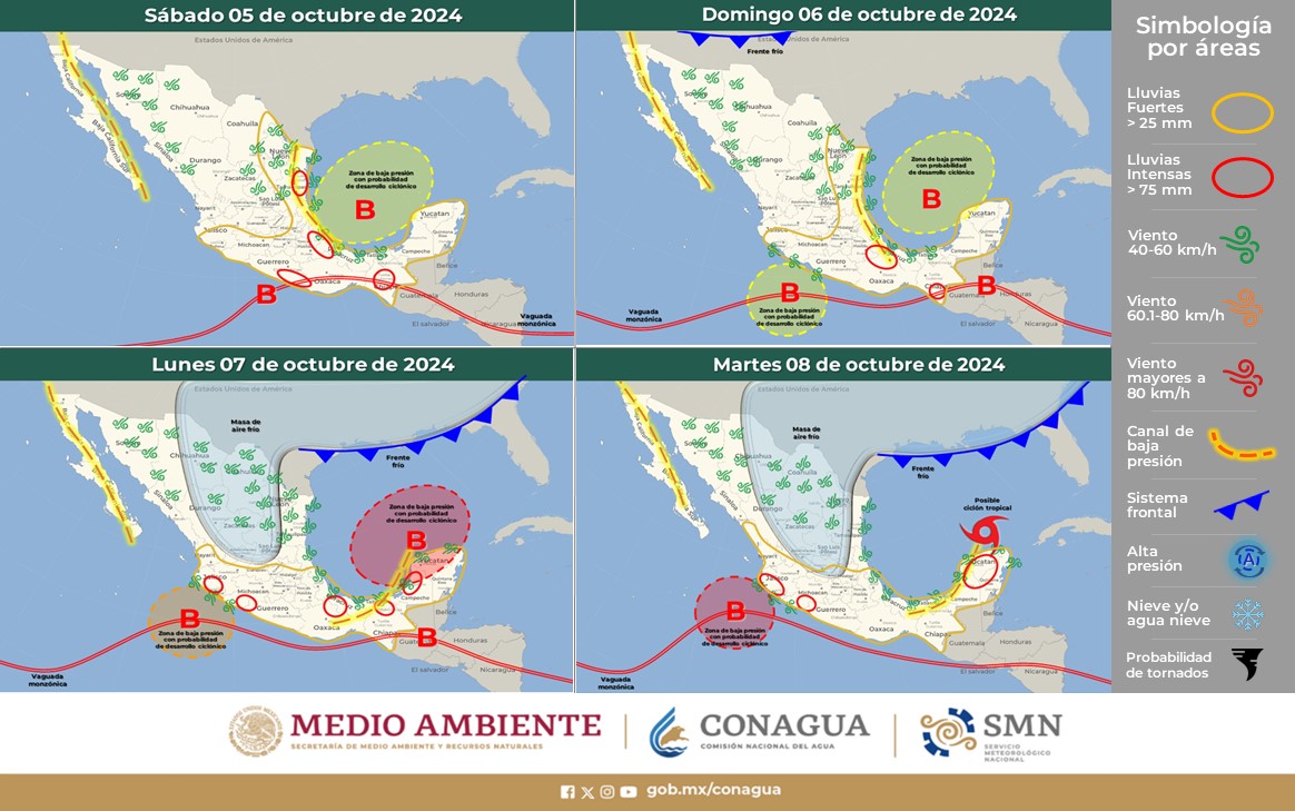 UIEMOficial's tweet image. #FamiliaUIEM
Conforme a los pronósticos del Servicio Meteorológico Nacional, en días anteriores se ha emitido una alerta amarilla por ciclón tropical. 
#SomosUIEM