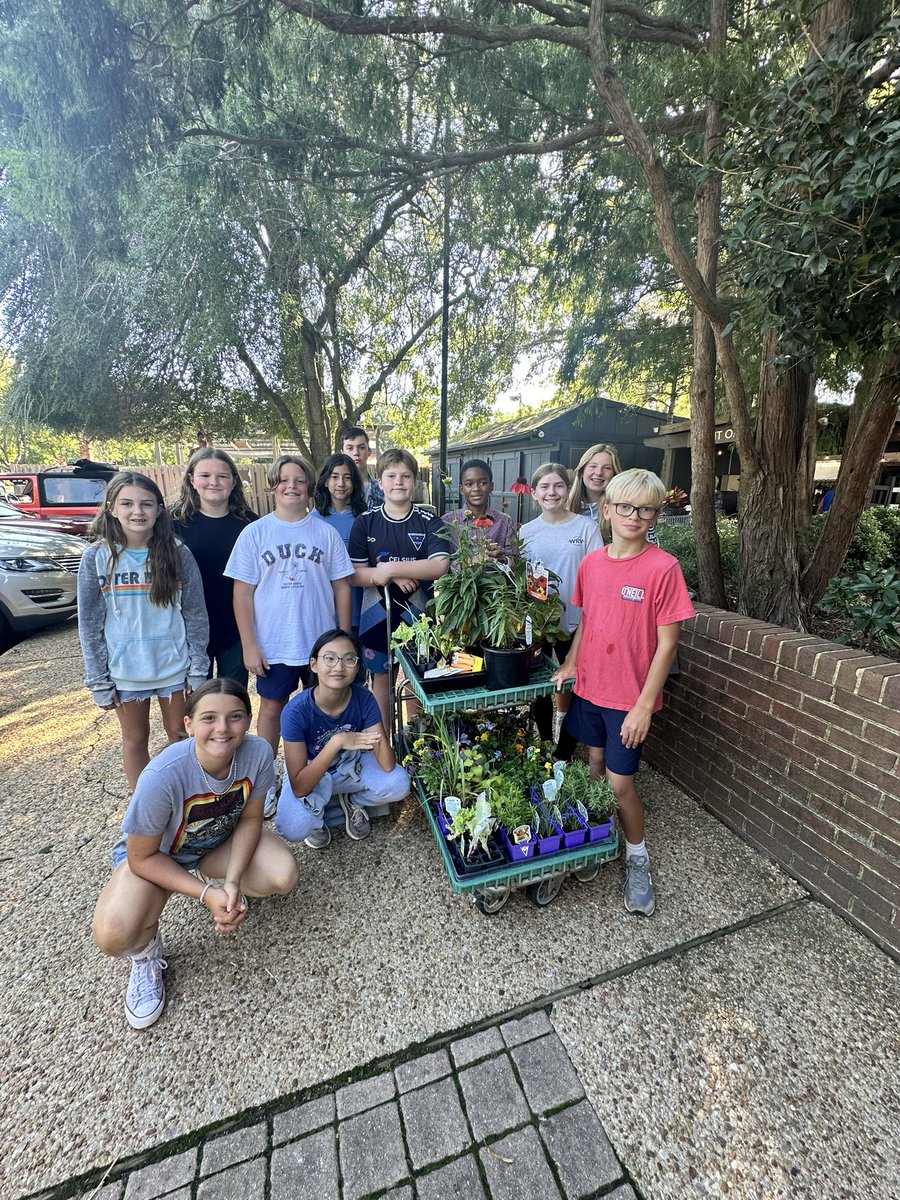 Our garden ambassadors went shopping at McDonalds Garden Center to purchase herbs, cole crops &amp; pollinator plants for our raised garden beds! They took the info gathered from theirs &amp; classmates proposals to identify items to purchase. 🌱 <a href="/vbedfound/">VB Education Foundation</a> <a href="/IMSGRT/">Lori Wilson</a> <a href="/ChristyMcQueen/">Mcqueeney</a>