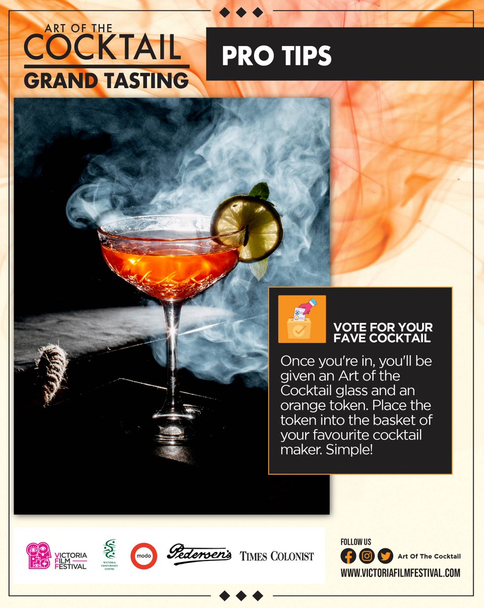 Art Of The Cocktail (@artofcocktail) on Twitter photo ๐๐ซ๐จ-๐ญ๐ข๐ฉ๐ฌ ๐๐จ๐ซ ๐๐จ๐๐ค๐ญ๐๐ข๐ฅ ๐ญ๐๐ฌ๐ญ๐ข๐ง๐ : ๐ฅ ๐ฉ๐ผ๐๐ฒ ๐๐ผ๐๐ฟ ๐ณ๐ฎ๐๐ผ๐๐ฟ๐ถ๐๐ฒ ๐ฐ๐ผ๐ฐ๐ธ๐๐ฎ๐ถ๐น. Have your say in which cocktail shines!
VIP entry @ 5:30 PM / General Admission entry @ 6:30 PM. ๐๐ซ๐จ-๐ญ๐ข๐ฉ๐ฌ ๐๐จ๐ซ ๐๐จ๐๐ค๐ญ๐๐ข๐ฅ ๐ญ๐๐ฌ๐ญ๐ข๐ง๐ : ๐ฅ ๐ฉ๐ผ๐๐ฒ ๐๐ผ๐๐ฟ ๐ณ๐ฎ๐๐ผ๐๐ฟ๐ถ๐๐ฒ ๐ฐ๐ผ๐ฐ๐ธ๐๐ฎ๐ถ๐น. Have your say in which cocktail shines!
VIP entry @ 5:30 PM / General Admission entry @ 6:30 PM.