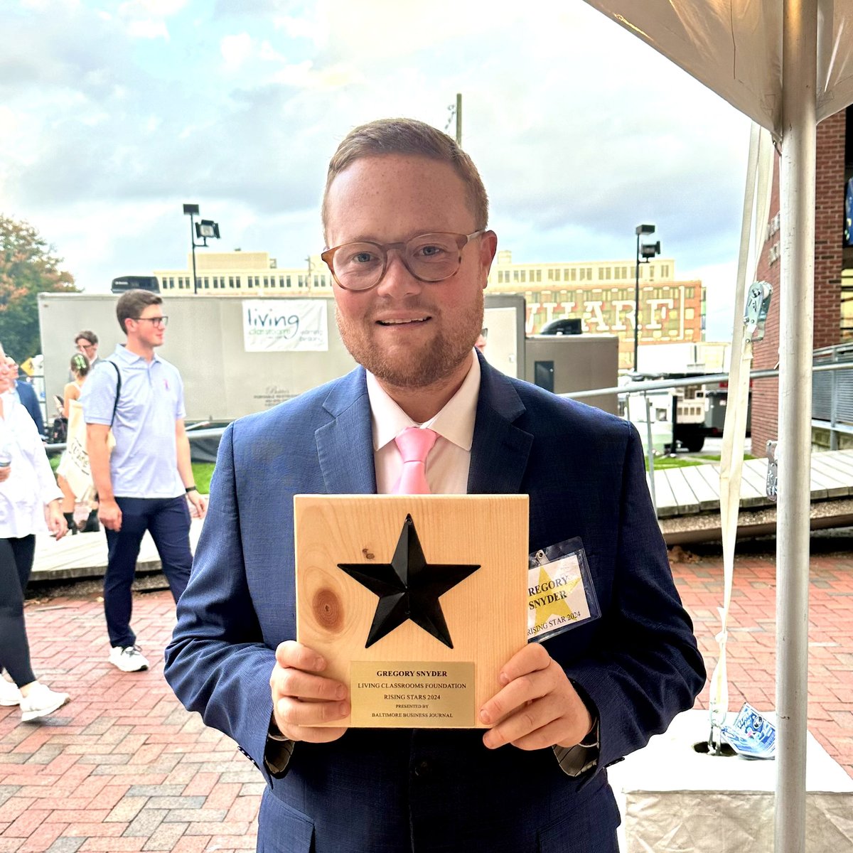 grmsnyder's tweet image. Thrilled to have received the Rising Stars Award at tonight's Maritime Magic event with Living Classrooms Foundation! Grateful for the recognition and excited to keep making a positive impact in our community.